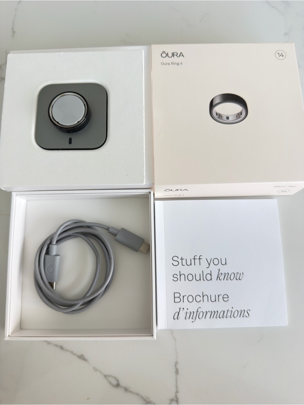 Oura Ring 4 Black Size 14